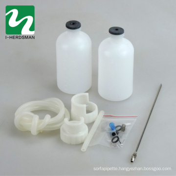 Factory Supply Wholesale Price Metal with Bottle Veterinary Syringe Injectors